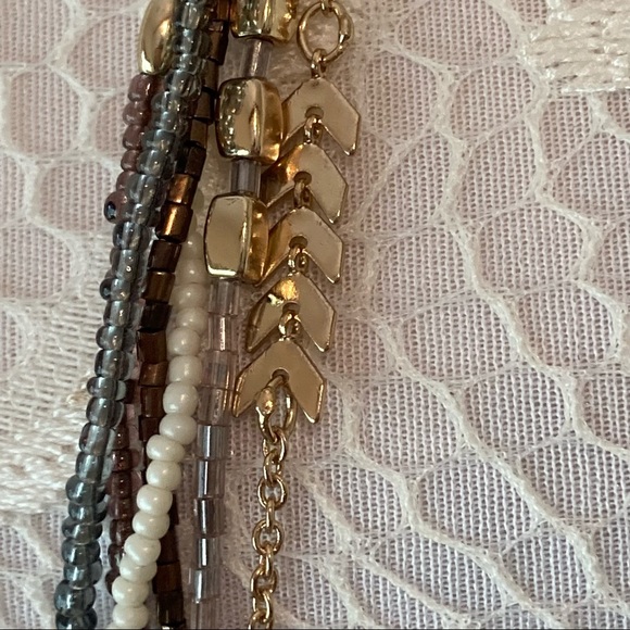 3/$25 💋 Seed pearls necklace gold tone 36” length costume jewelry - Picture 4 of 7